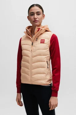 boss Lynn Puffer Vest PeachNougat