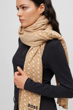 Clearance boss Monogram skjerf Beige