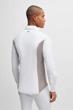 Best boss Norman show-skjorte med sidepanel White