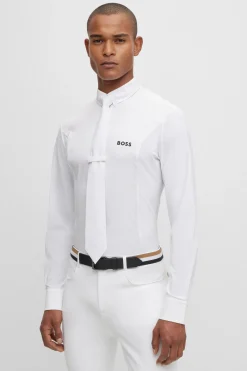 Hot boss Norman Stevneskjorte for menn White
