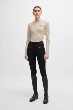 Best boss Rachel treningsskjorte Houndstooth Camel