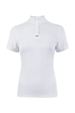 Hot cavallo Caval Comp halvglidelås skjorte White