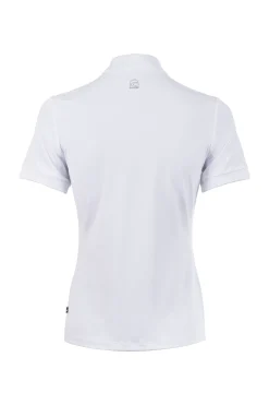 Hot cavallo Caval Comp halvglidelås skjorte White