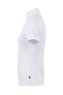 Hot cavallo Caval Comp halvglidelås skjorte White