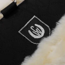 New christ longeringsgjord med saueskinn Black/Off-White