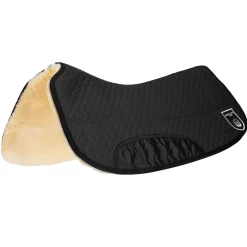 Clearance christ Western roundpad med innleggslomme ullhøyde 20mm Black/Off-White