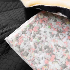 Clearance christ Western roundpad med innleggslomme ullhøyde 20mm Black/Off-White