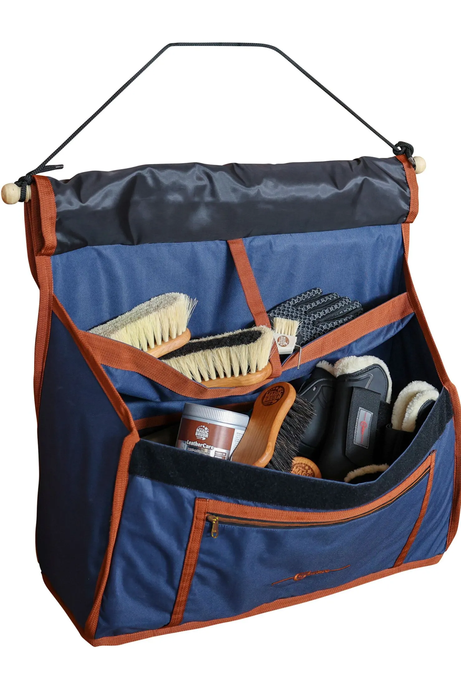 Clearance covalliero Milano boksbag DarkBlue/LightBrown