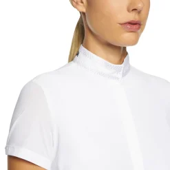 Outlet cavalleriatoscana CT Elegant Embroidery S/S Competition Shirt WH/AB