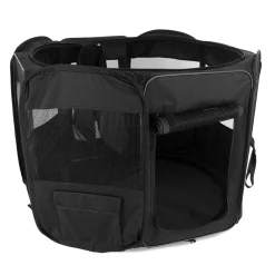 Hot dogman Garden flyttbart hundebur, XL Black