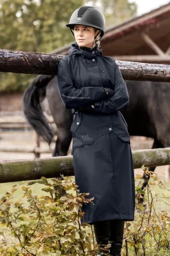 elt Fehmarn Dame ride regnkåpe deepblue