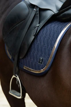 Outlet eskadron Classic Sports Dressage Saddle Cloth Mattgloss Contrast SS24 Navy