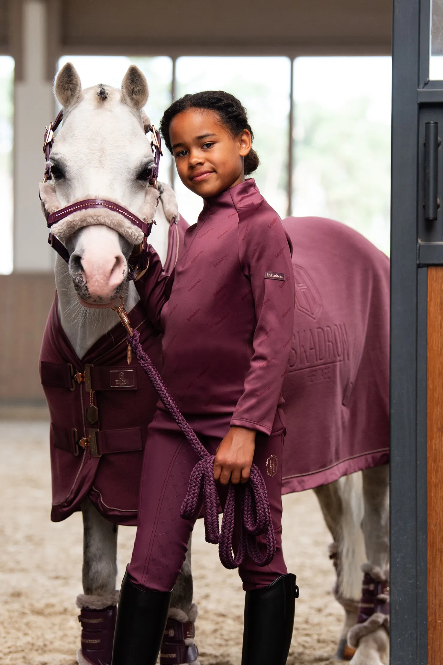 Hot eskadron Heritage AW2023 Fleece Stamp cooler dekken til shettis CassisPurple