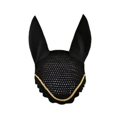 Online eskadron ridehette med gullkant Black