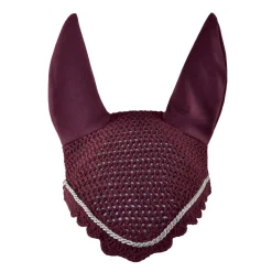 Best eskadron ridehette med sølvkant BurgundyDarkRed