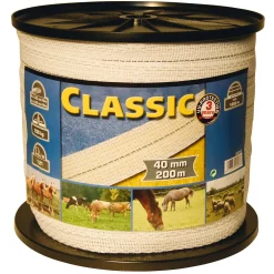 Outlet farmpatrol Farm Patrol klassisk strømbånd 200 m, 40 mm, 9x0,2+4x0,3 niro WH/AB