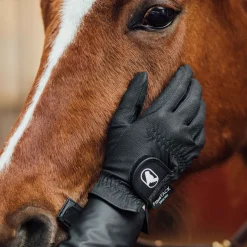 Hot finntack Pro Orlando hansker i syntetisk lær Black