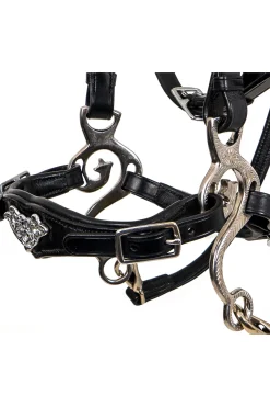 Best fra F.R.A. Freedom Riding Articles Imperial hodelag hackamore med tøyler (system 2) Black
