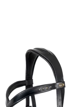 Online fra F.R.A. Freedom Riding Articles Glory bittløst hodelag med tøyler (system 5), svart Black