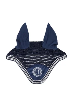 harcour Set Surf Dressage Sadel Pad & Fleek Fly Hood DB/AB
