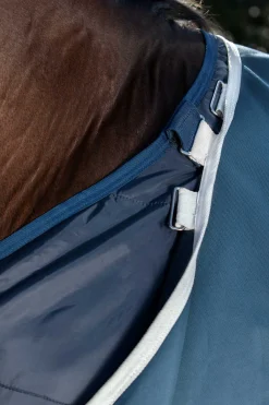 Hot horseware Amigo AmEco 12 Plus utedekken med avtakbar nakkedel, 100g Teal/Grey