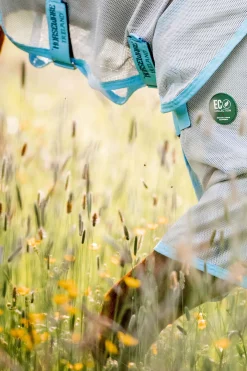 New horseware Amigo AmEco Bug Buster fluedekken med avtakbar nakkedel Silver/Blue