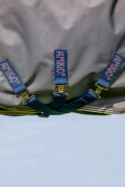 Best horseware Amigo Bravo 12 Plus Bundle Utedekken 50g, med 2 underdekken DarkShadow/Navy&Rose