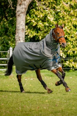 New horseware Amigo Bravo 12 Plus utedekken, 250g Shadow/Navy&Lime