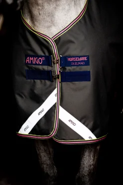 New horseware Amigo Bravo 12 utedekken, 0 g Shadow/Navy&Rose