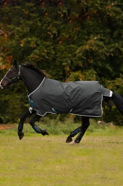 Hot horseware Amigo Bravo 12 utedekken, 100g Shadow/Navy&Lime