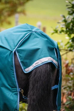 Clearance horseware Amigo Bravo 12 Wug utedekken med høy hals, 0 g StormGreen