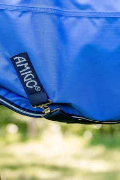 Best horseware Amigo Hero Ripstop utedekken, 0g Blue/Navy/Grey