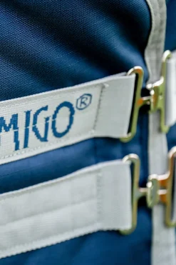 Clearance horseware Amigo Ripstop 900D Plus utedekken med avtakbar halsdel, 100g Navy/TitaniumGrey