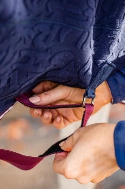 Outlet horseware dekorert jersey cooler Navy/Burgundy