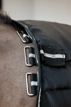 Best horseware Easy-Layer Plus Stalldekken, 200g Black/Black&Silver
