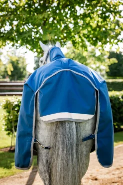 Clearance horseware Ionic Therapy Utedekken, 100g ImperialBlue/Silver&Navy