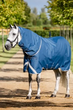 Clearance horseware Ionic Therapy Utedekken, 100g ImperialBlue/Silver&Navy