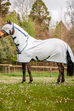 Outlet horseware Mio fluedekken med fast halsstykke LunarRock/Navy