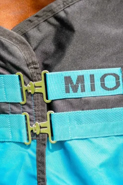 Online horseware Mio utedekken, 200 g Black/TurquoiseBlue