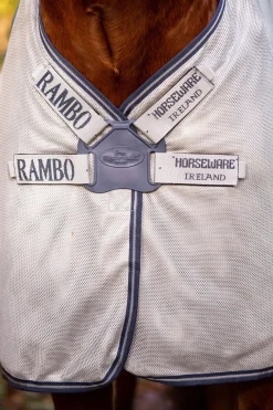 Hot horseware Rambo Autumn Series utedekken med underdekken (0 g / 100 g) Navy/Grey