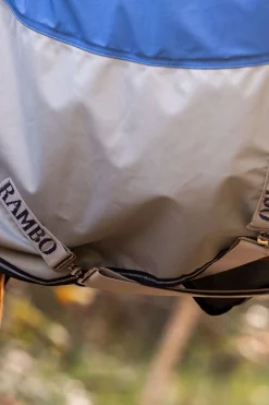 Hot horseware Rambo Autumn Series utedekken med underdekken (0 g / 100 g) Navy/Grey
