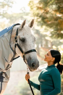 Hot horseware Rambo Autumn Series utedekken med underdekken (0 g / 100 g) Navy/Grey