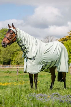 Discount horseware Rambo Hoody Fluedekken med fast hals Green/LightGreen