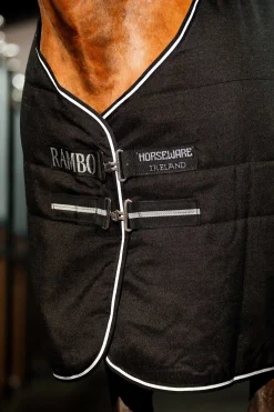 New horseware Rambo stalldekken, 400g Black/Black&Silver