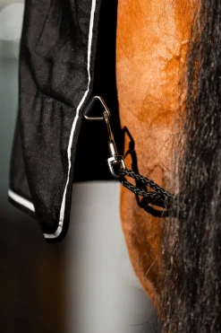 Sale horseware Rambo Stalldekken med mikrofiberfôr, 0g Black/Black&Silver72_6'0"