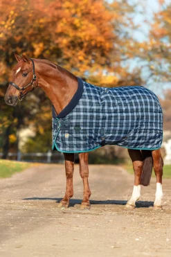 New horseware Rhino Original stalldekken, heavy - VL DarkBlue/TurqoiseBlue