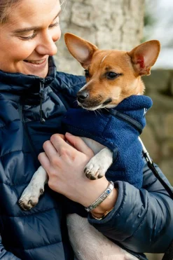 Sale horseware Signature Hundefleece-teppe Navy