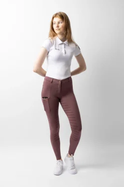 horze Adalia helforsterkede ridebukser rosebrown