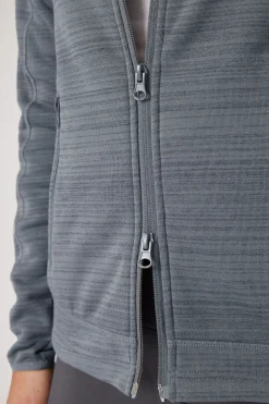 horze Addison ridejakke i fleece til dame BlackenedPearlGrey