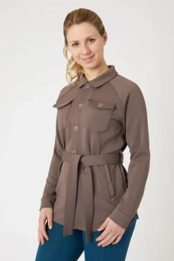 Outlet horze Alyssa skjortejakke til dame IronGreyBrown